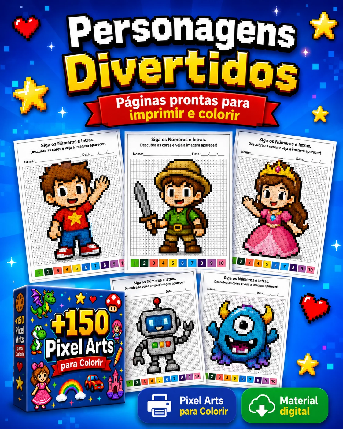 Exemplo de atividade Pixel Art