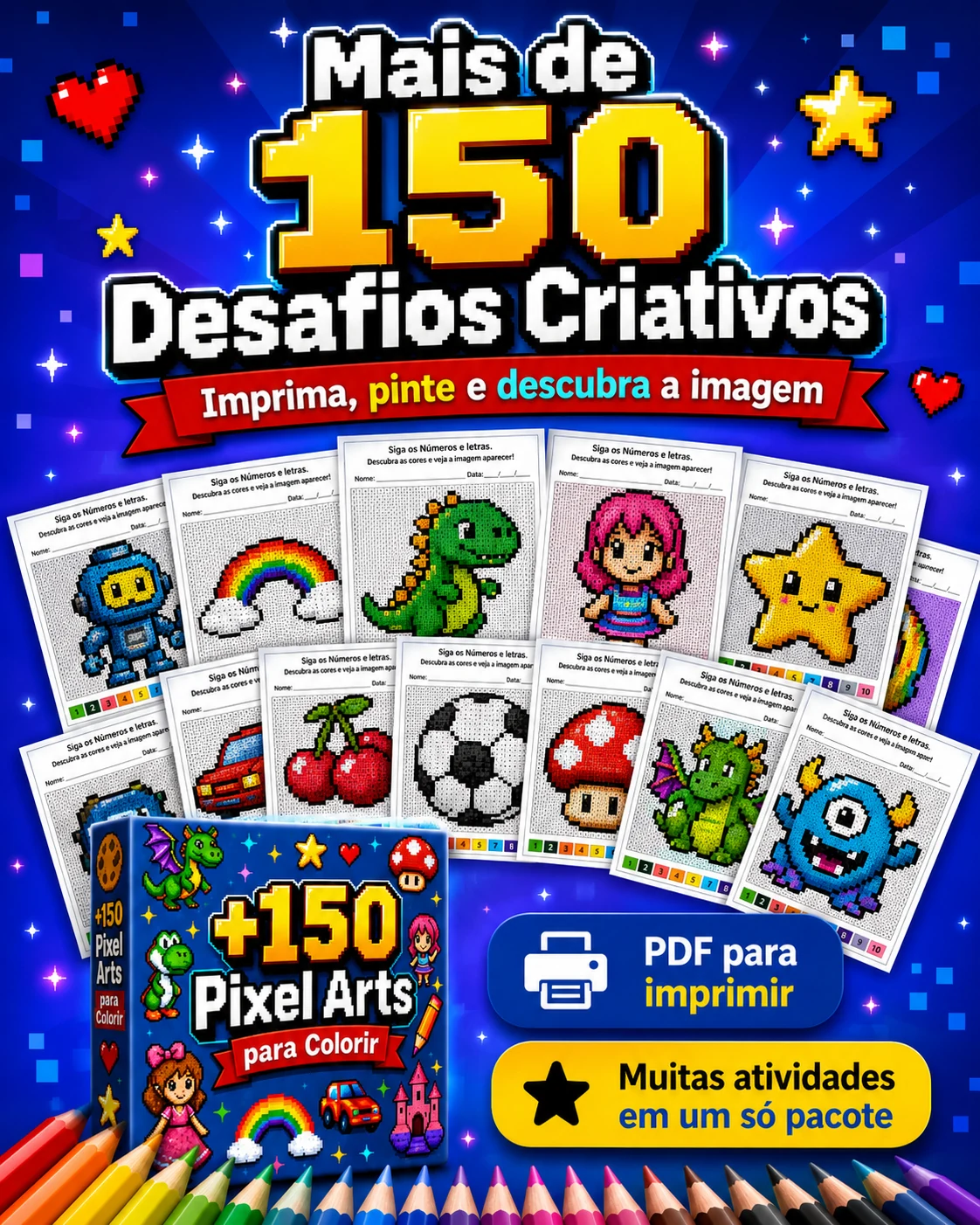 Exemplo de atividade Pixel Art