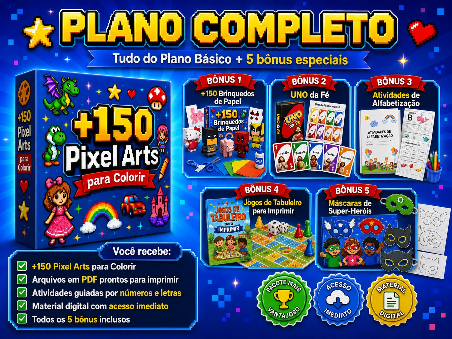 Plano completo PixelKids